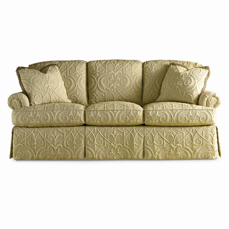Sherrill Traditional Sofa with Loose Back Cushions and Rolled Arms
